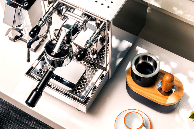 Bezzera BZ10 Espresso Machine With White Eureka Mignon Silenzio, Clive Coffee - Lifestyle