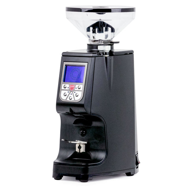 Eureka Atom 65 Grinder, black, from Clive Coffee, knockout