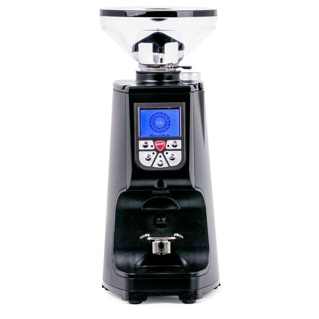 Eureka Atom 75 Espresso Grinder, Black, front,  Clive Coffee - Knockout