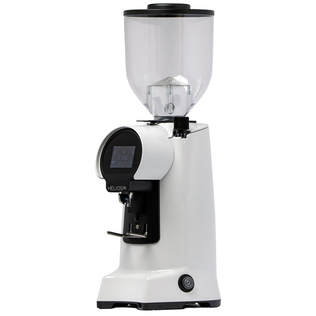 Eureka Helios 80 Espresso Grinder, white, from Clive Coffee, knockout