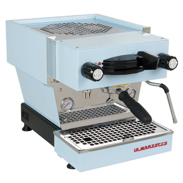 La Marzocco Linea Mini Espresso Machine in blue, Clive Coffee - Knockout