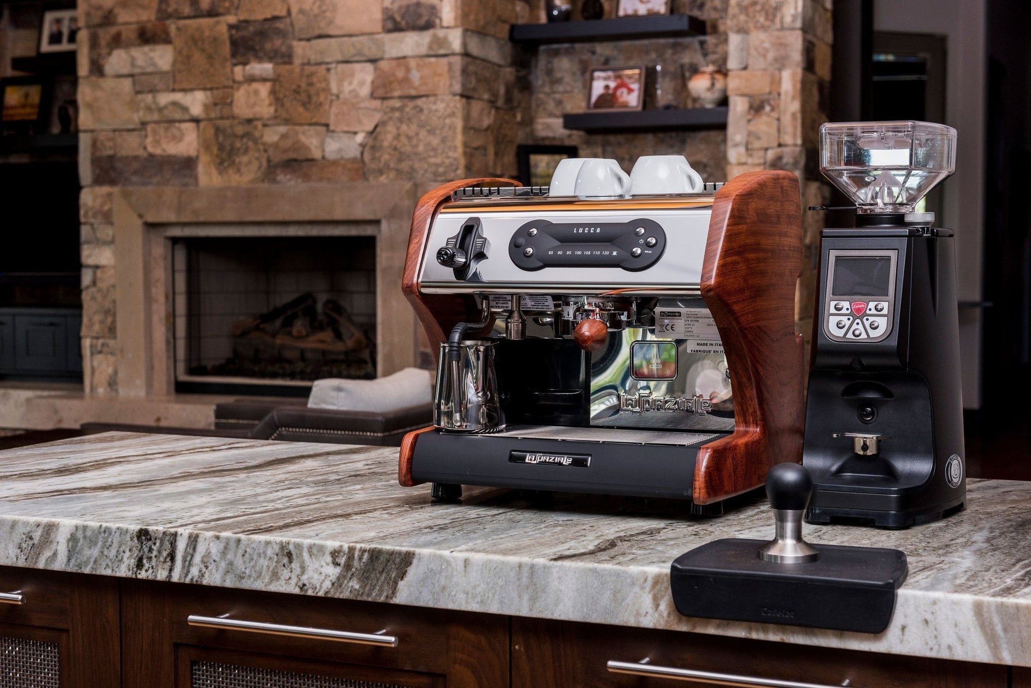 LUCCA A53 Mini Espresso Machine from Clive Coffee, lifestyle