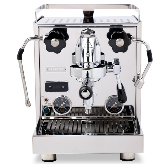 Profitec Pro 600 Espresso Machine, black, front, Clive Coffee, knockout