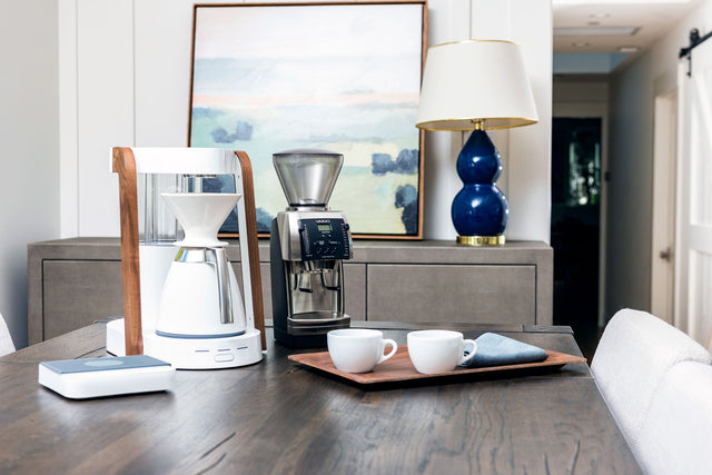 Ratio Eight Coffee Maker with Baratza Vario coffee grinder, Clive Coffee - Lifestyle